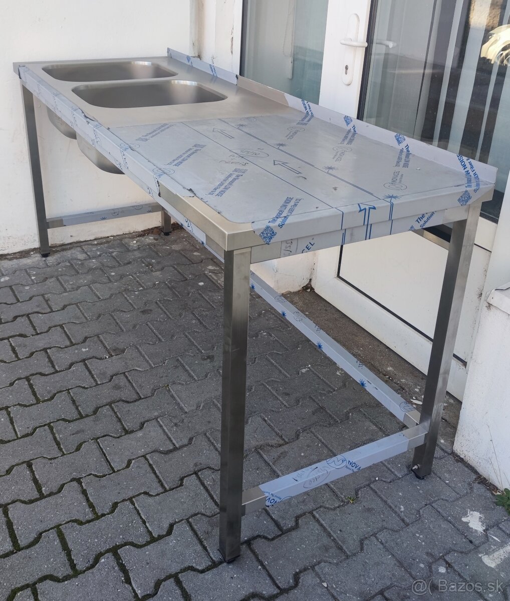 Umývacie stoly, nerezový gastro nábytok - 3