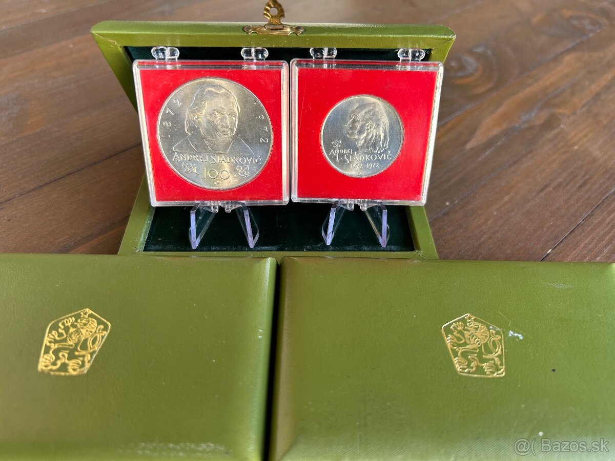 Vzácna Artia sada Andrej Sládkovič - Striebro Ag Nevydaná - 3