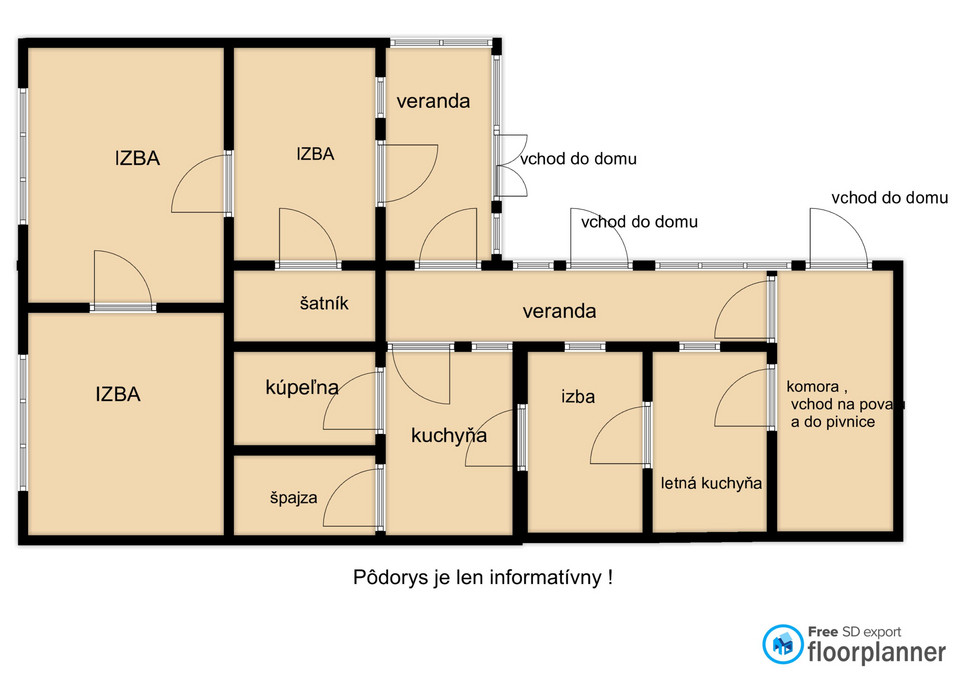 Na predaj chalupa v obci Kuraľany s garážou , pozemok 1536 - 3