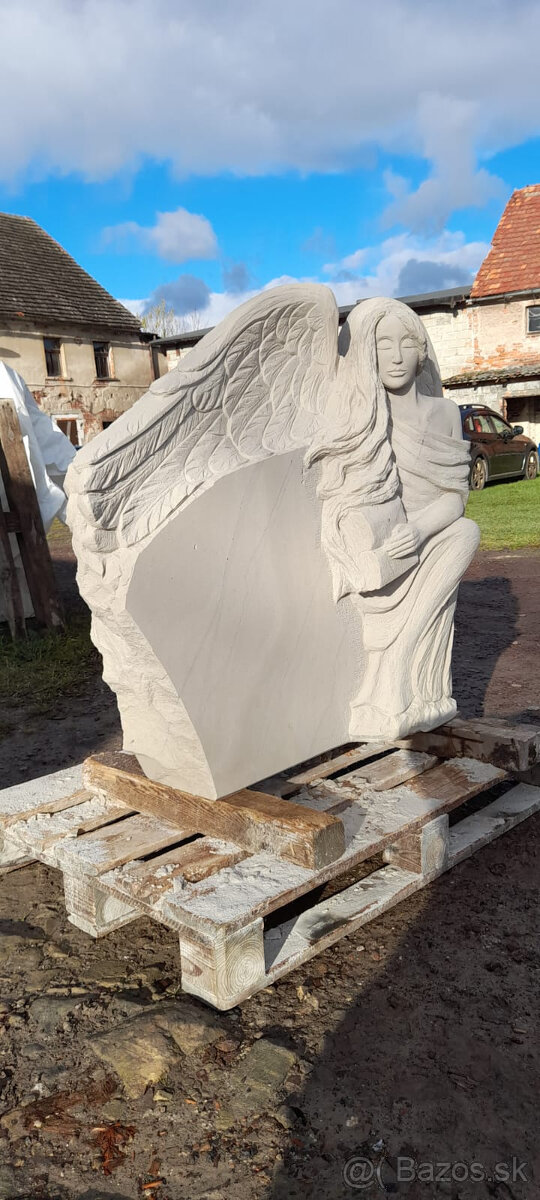 Náhrobok s anjelom z pieskovca - 3