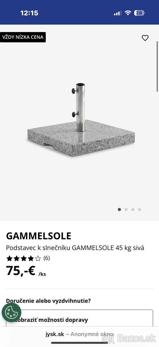 Predám nový slnečník z jysku - 3