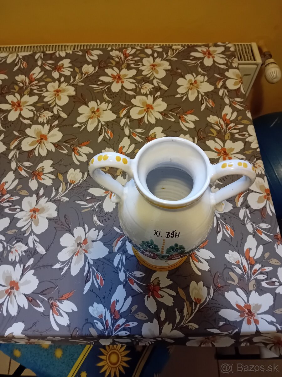 Modranská keramika váza,svietnik - 3