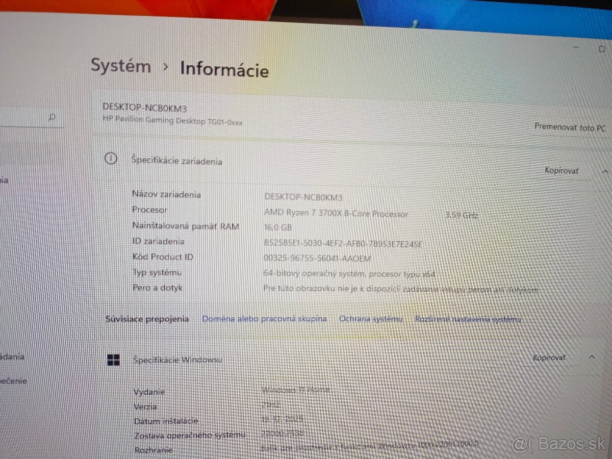Pc HP RTX 2060 6gb ryzen 7 3700x 1tb SSD 16gb - 3