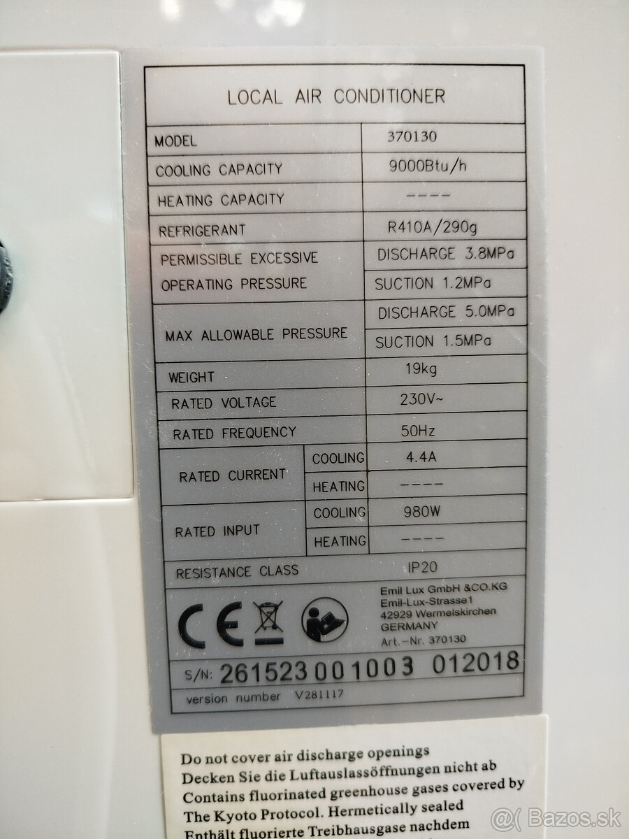 Prenosná klimatizácia - 3