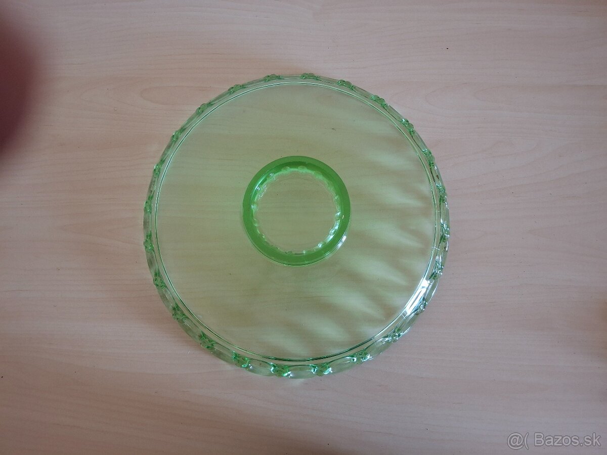 Misa servírovacia zelené sklo - 3