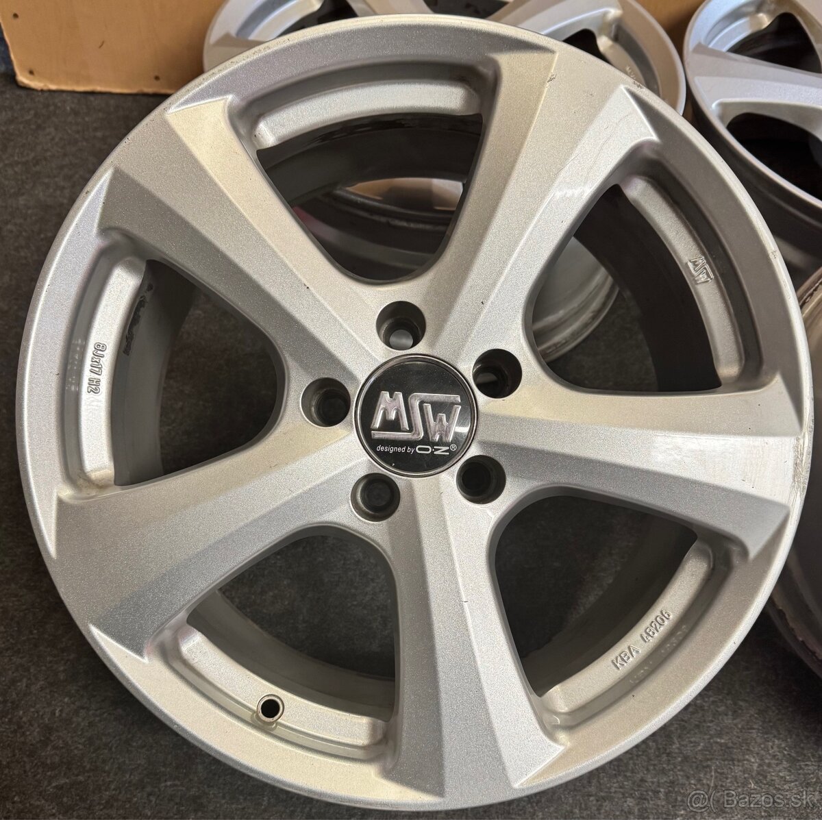 5x112 R17 MSW design by O.Z ET 35 strieborne - 3