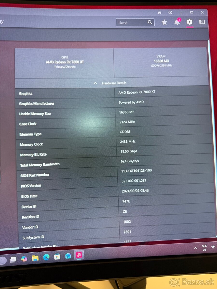 AMD Radeon 7800xt 16 GB - 3