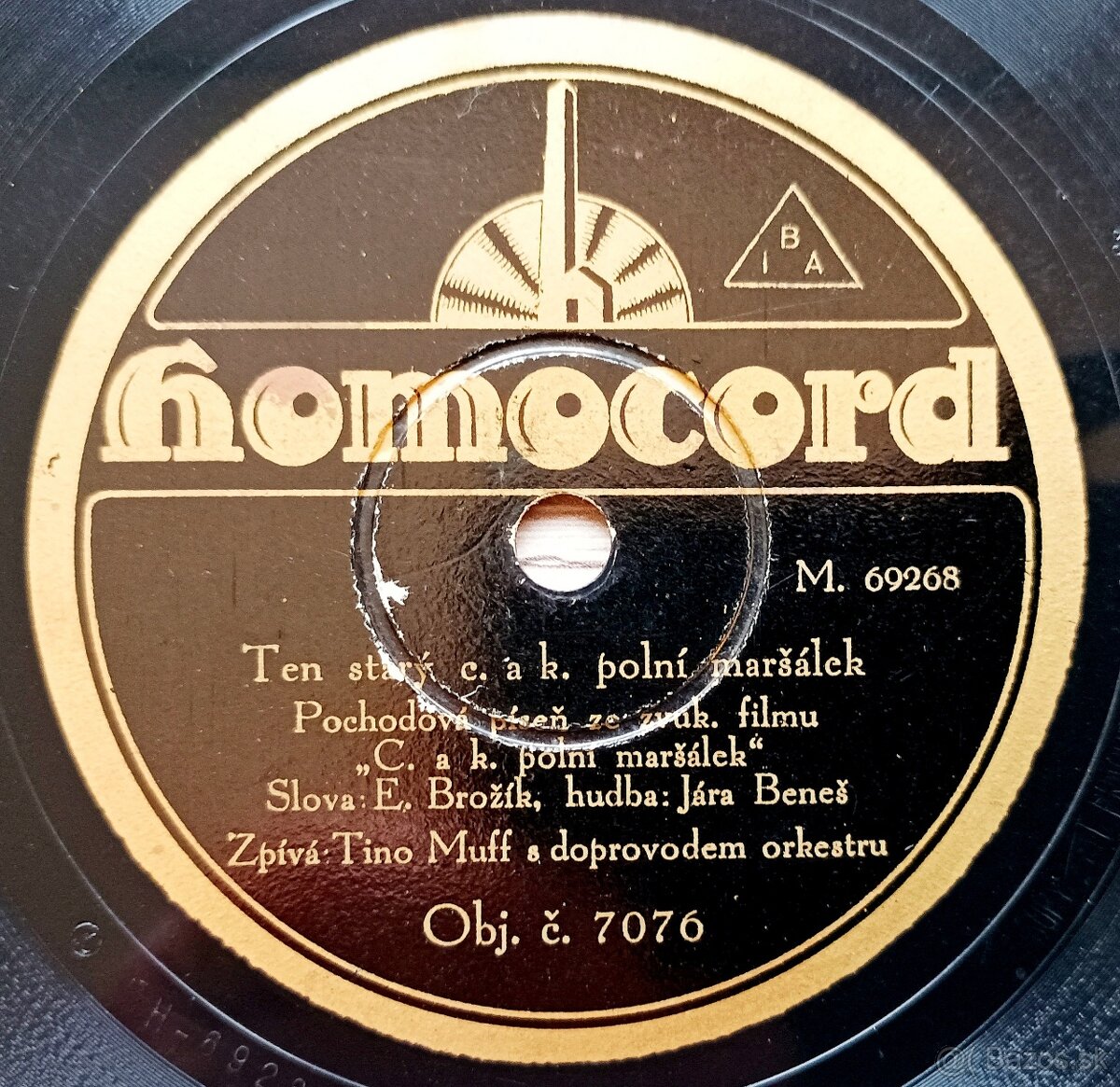 C. a K. polní maršálek, Cikánka - šelakové gramodesky 78 ot. - 3