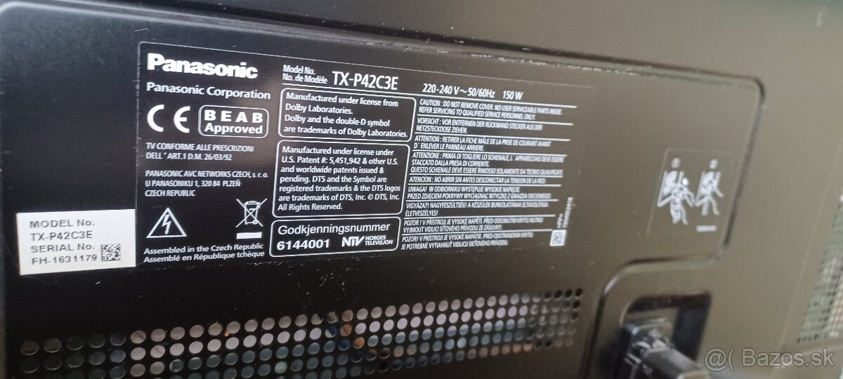 Panasonic TX-P42C3E - 3