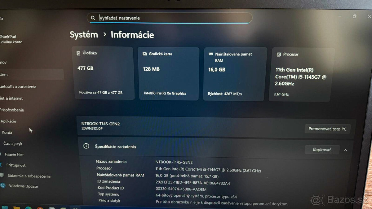 Lenovo ThinkPad T14s Gen2 - 3