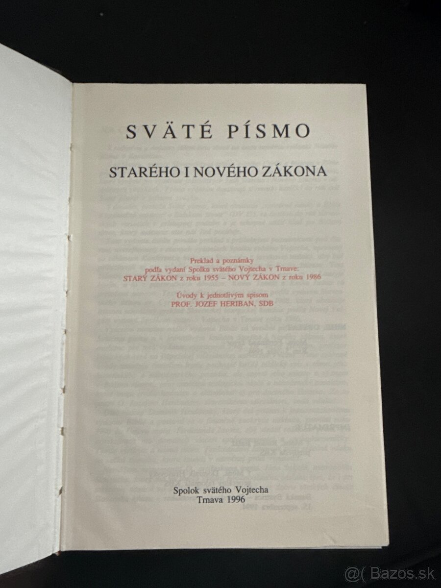 Sväté písmo Trnava 1996 - 3