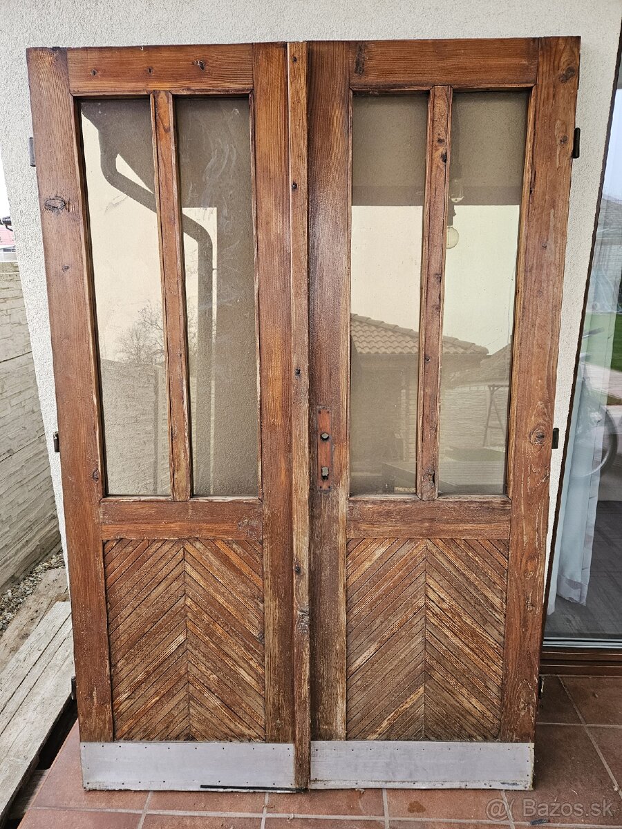 Drevené vchodové dvere -dvojkrídlové - 3