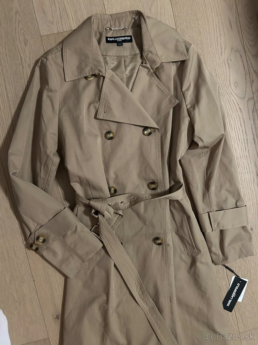 Karl Lagerfeld L trenčkot originál - 3