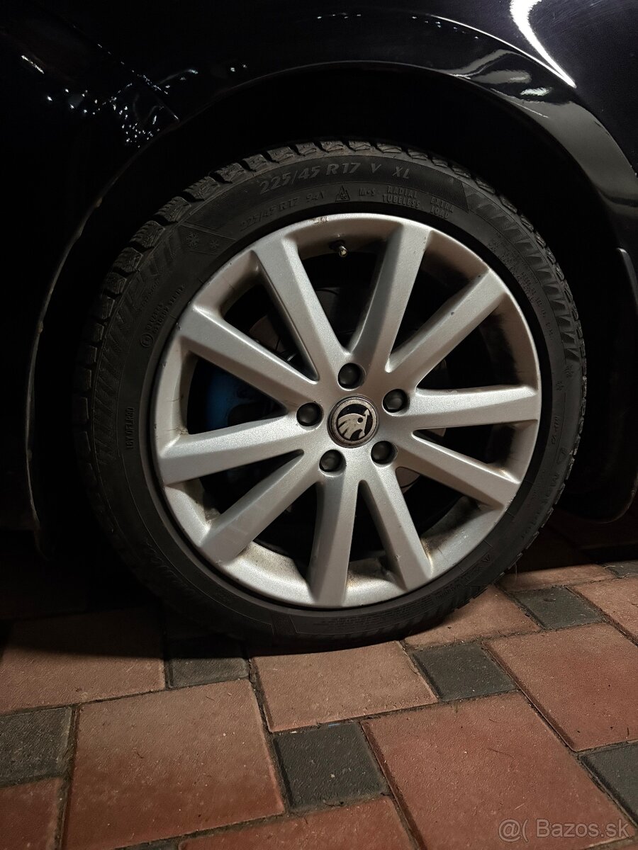 Predam kolesa 5x112 r17 225/45 r17 disky+zimne pneu - 3