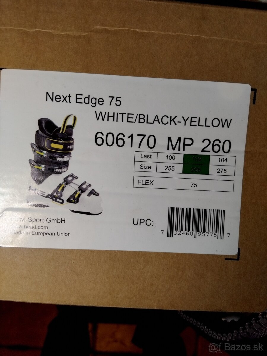 Predám pánske lyžiarky 26,5 HEAD - 3