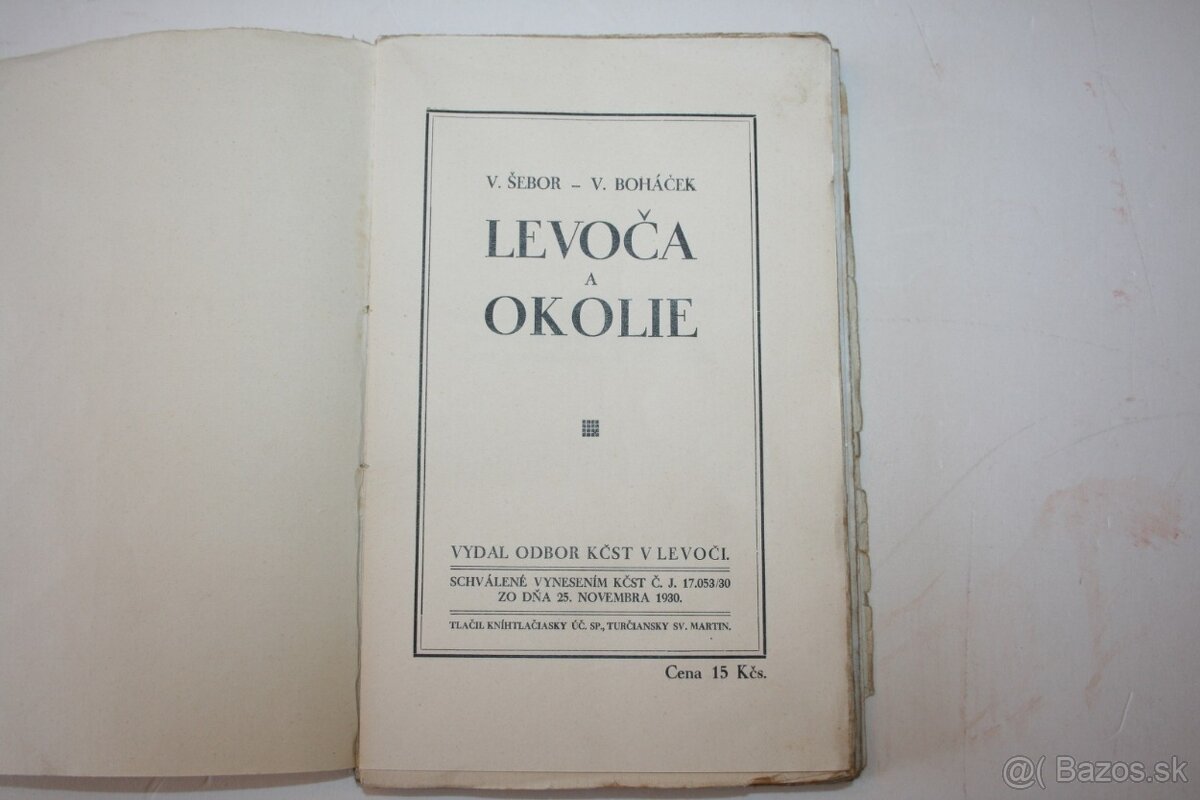 V.Šebor, V.Boháček: LEVOČA A OKOLIE - 3