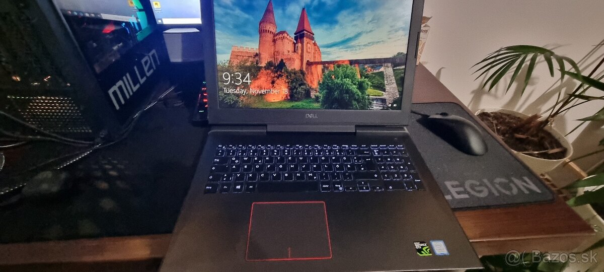 Slušný a zachovalý herný notebook 4k od Dell s GTX 1060 a - 3