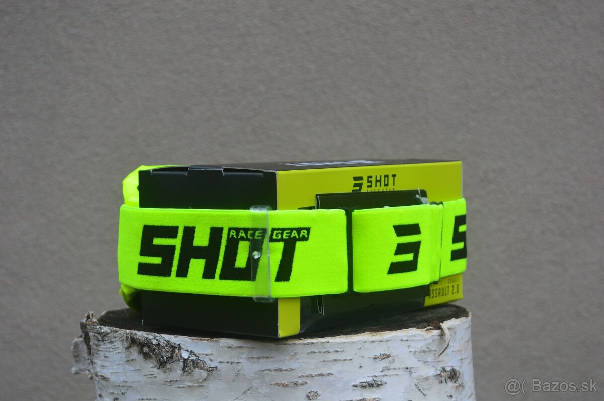 Okuliare SHOT žlté fluo zr.sklo modré - 3