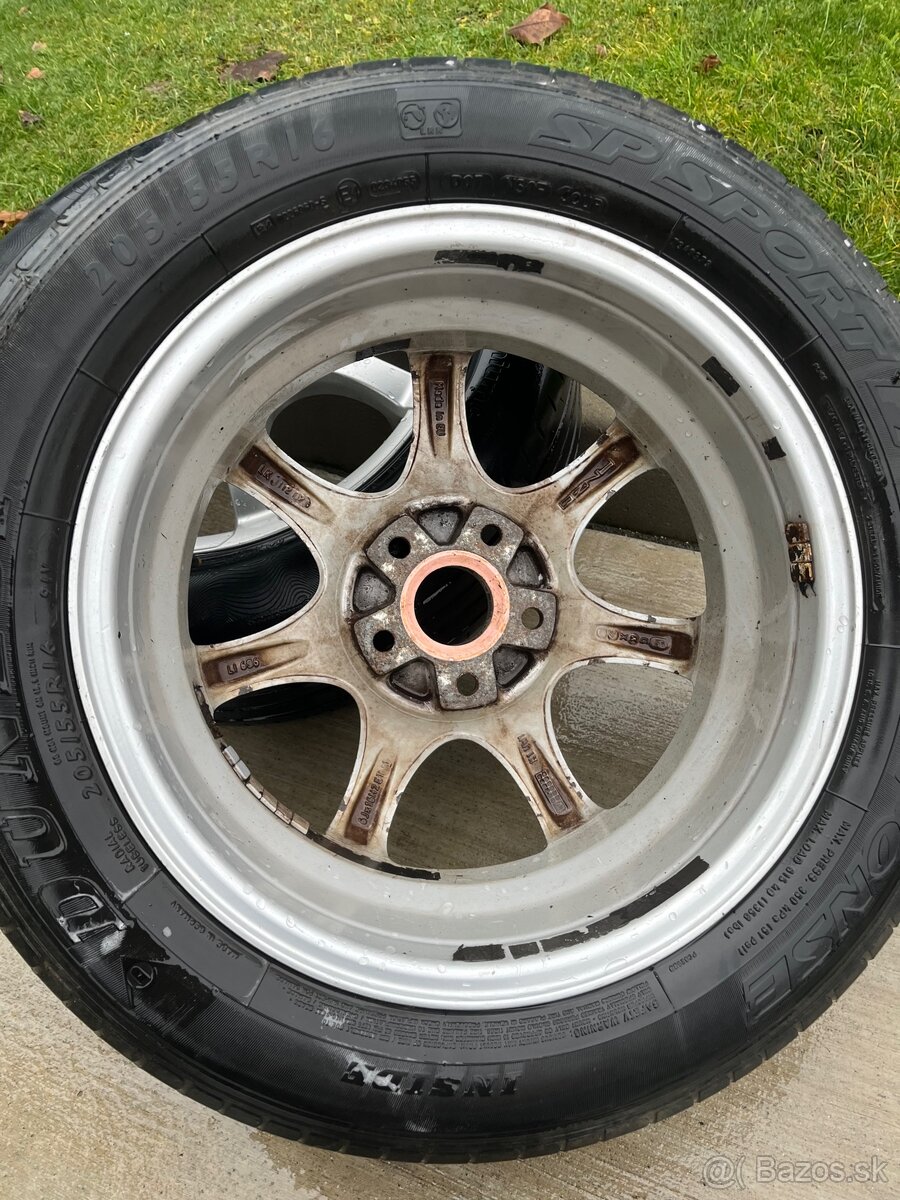 Hlinikove disky Anzio 6Jx16 H2 ET50 Pneu 205/55R16 - 3