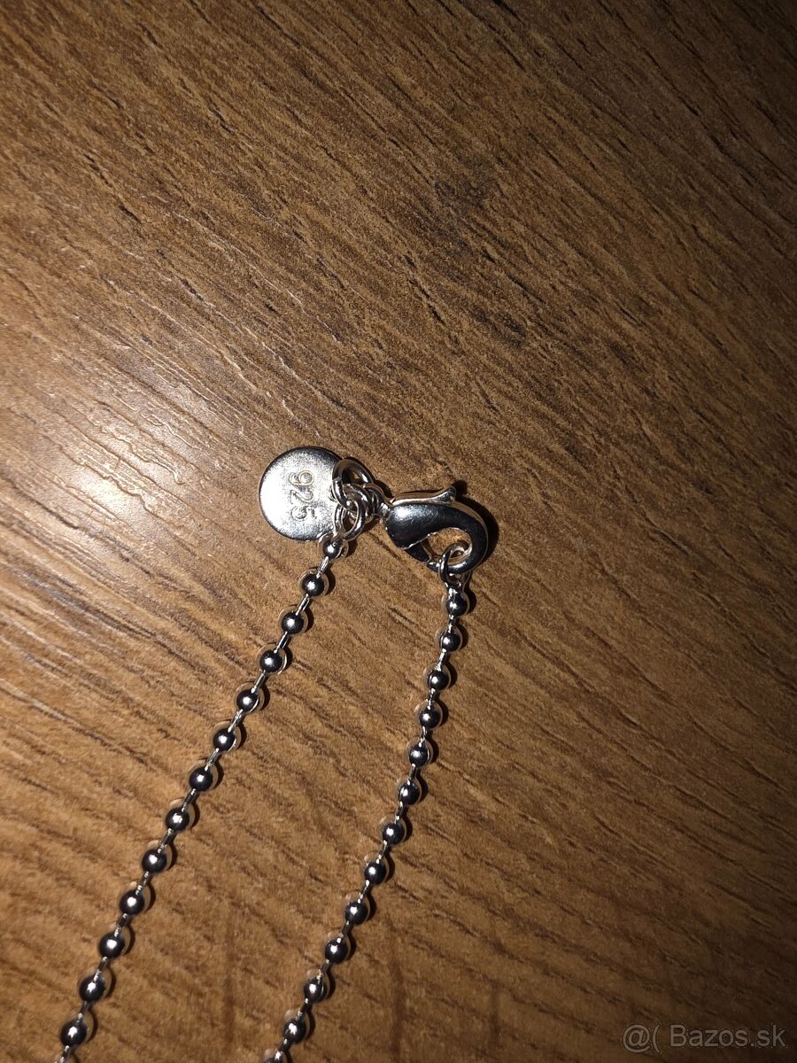 Strieborná retiazka s príveskom - 3
