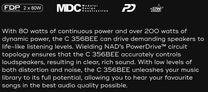 Stereo zosilňovač NAD C356BEE - 3