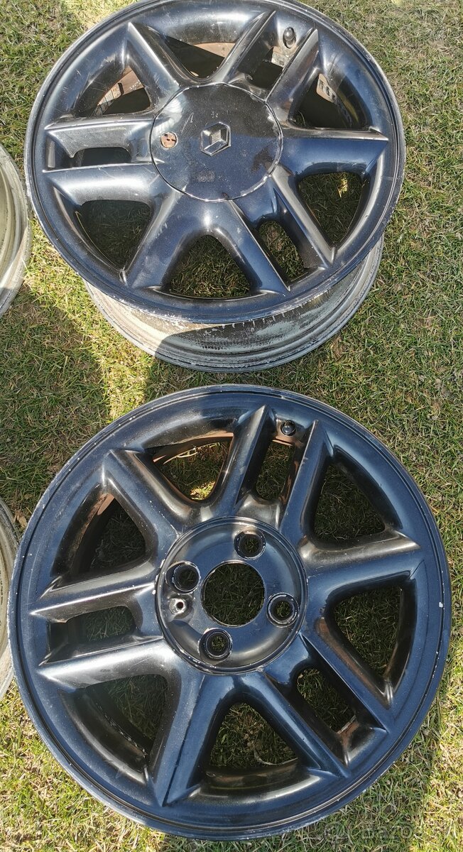 4x100 r15 elektrony renault original cierne - 3