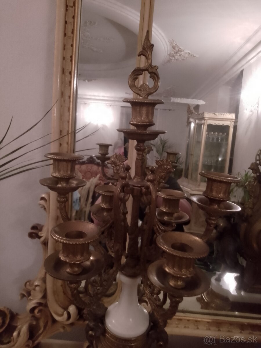 Krbové hodiny so svietnikmi - 3