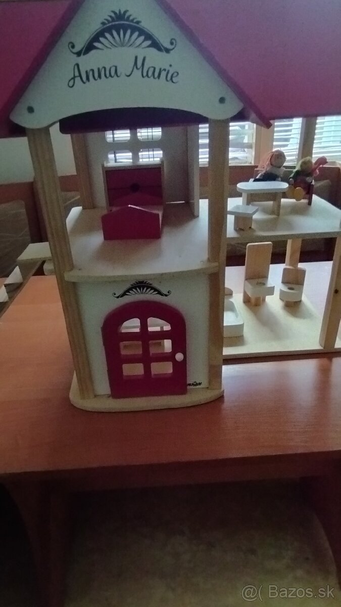 Drevená kuchynka + drevený domcek - 3