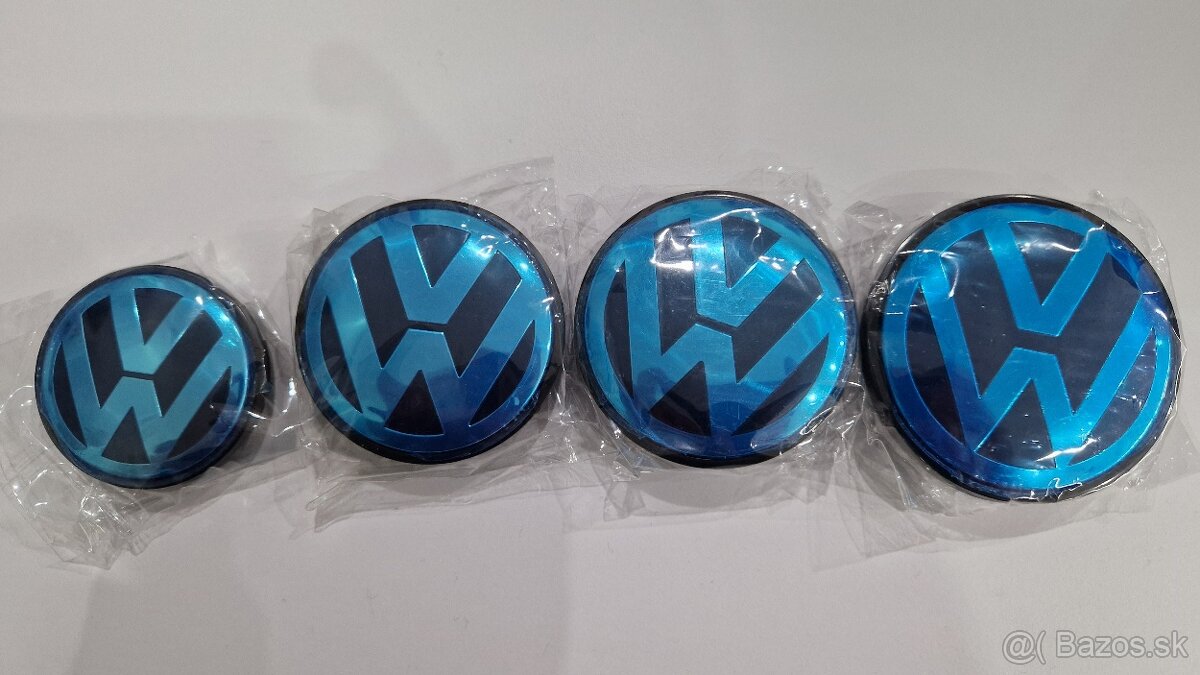 Nové stredové krytky (pukličky) kolies VW- 56,65,70, 76 mm - 3