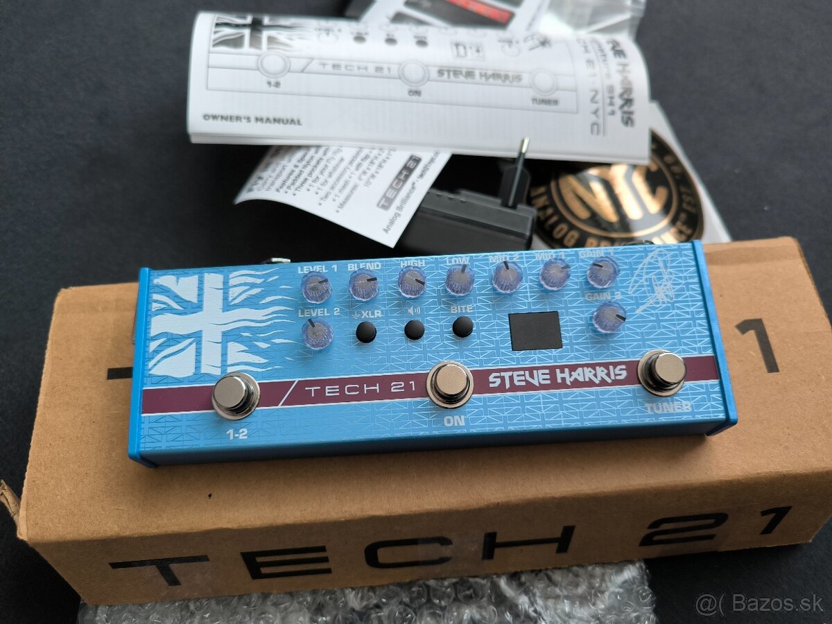 Predam nový preamp Tech 21 SH 1 Steve Harris - 3