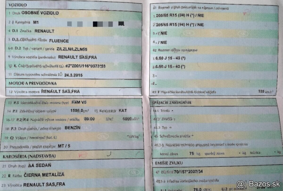 MOTOR K4MV8 Renault Fluence 1.6 2015 DVERE, predám MOTOR K4M - 3