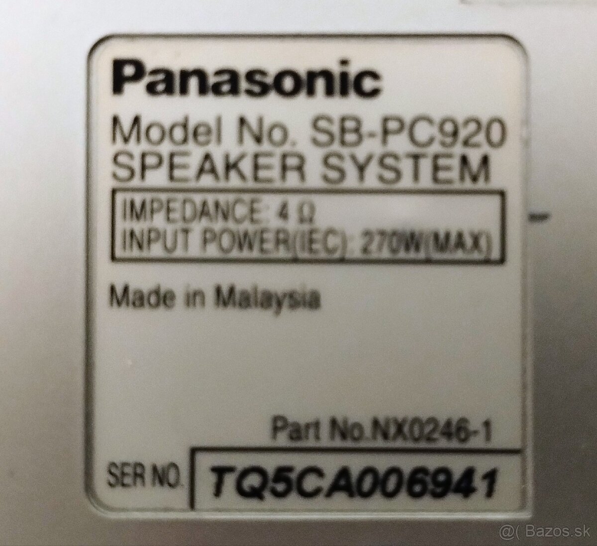 Reproduktory 5.1 Panasonic - 3