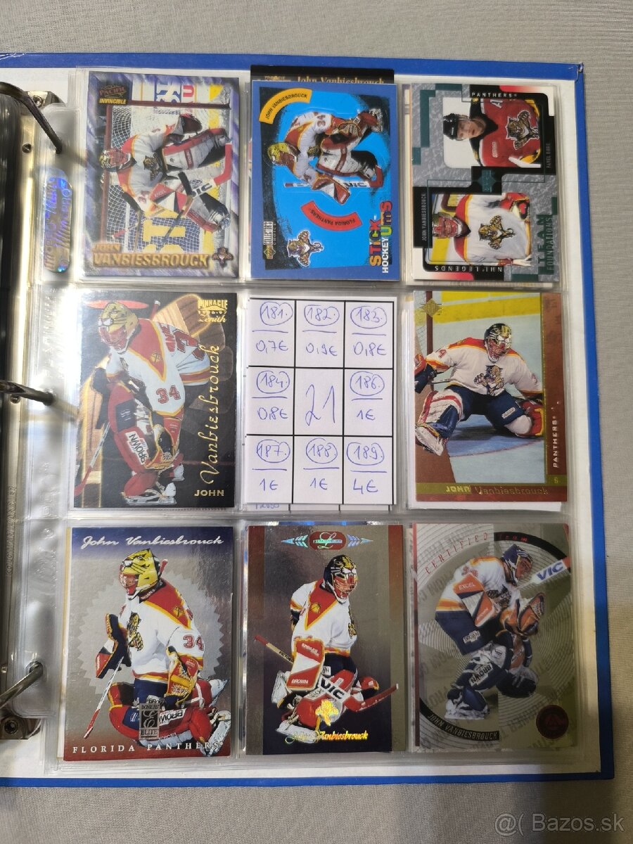 Hokejové kartičky - John Vanbiesbrouck 2 - 3