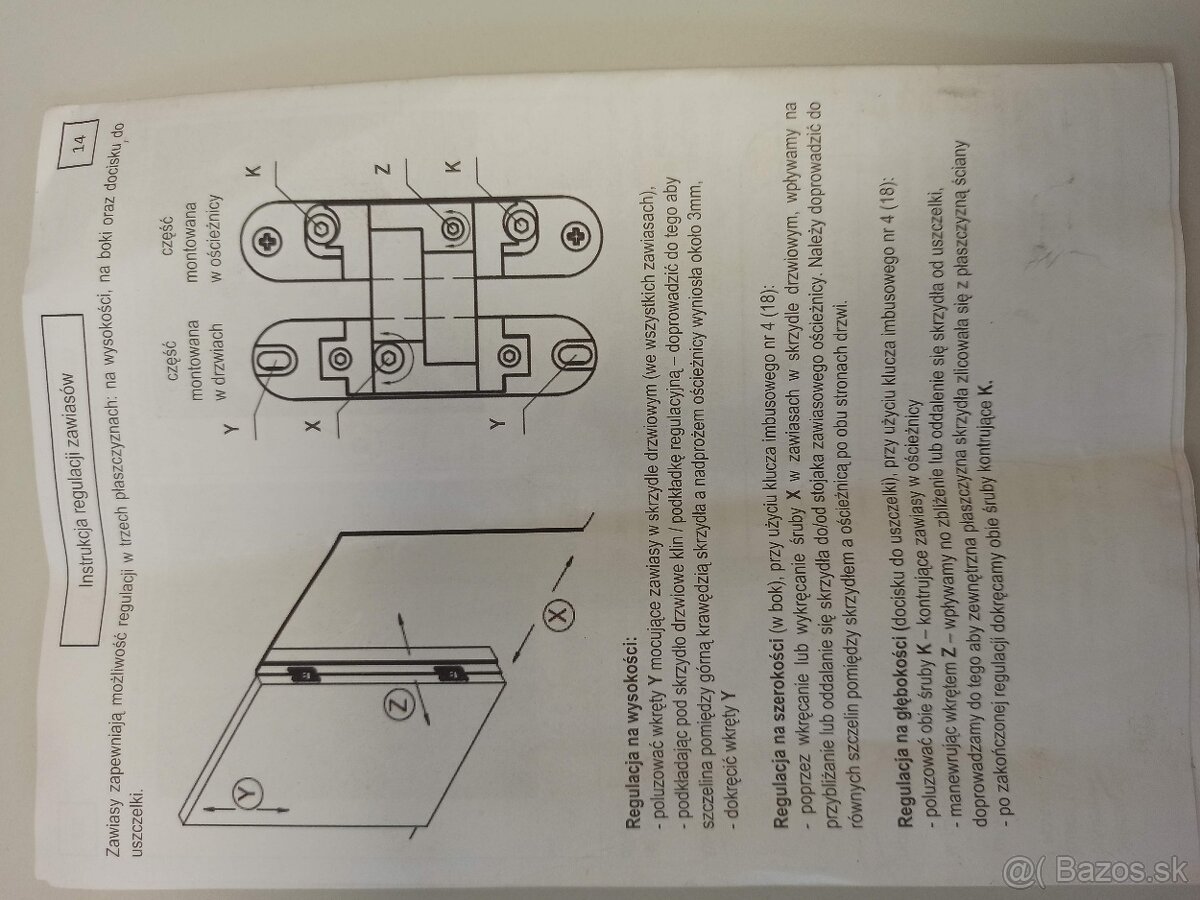 Skrytá zárubňa 60 ľavá hliníková - 3