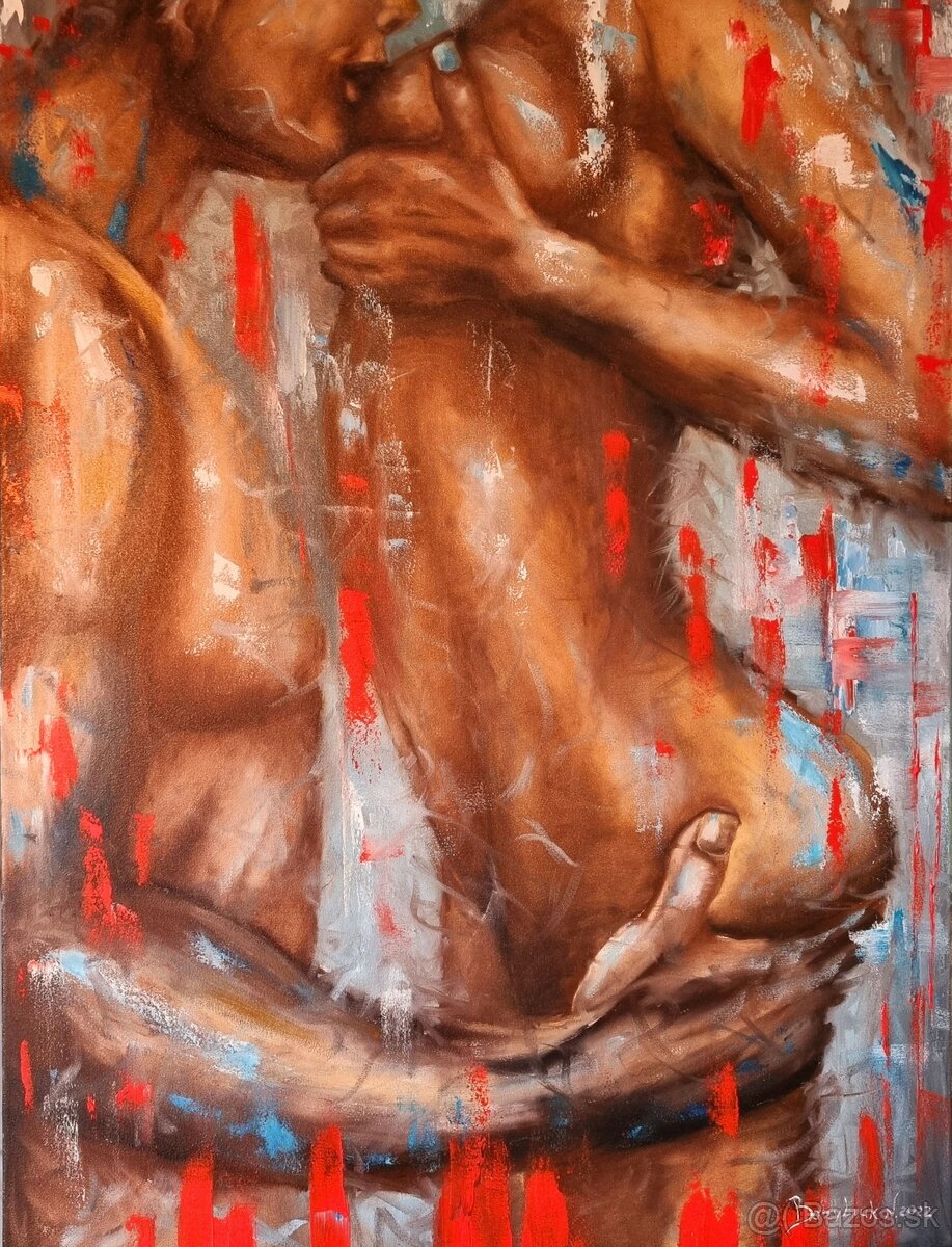 Olejomaľba - Vášeň / Obraz (60x80 cm) - 3