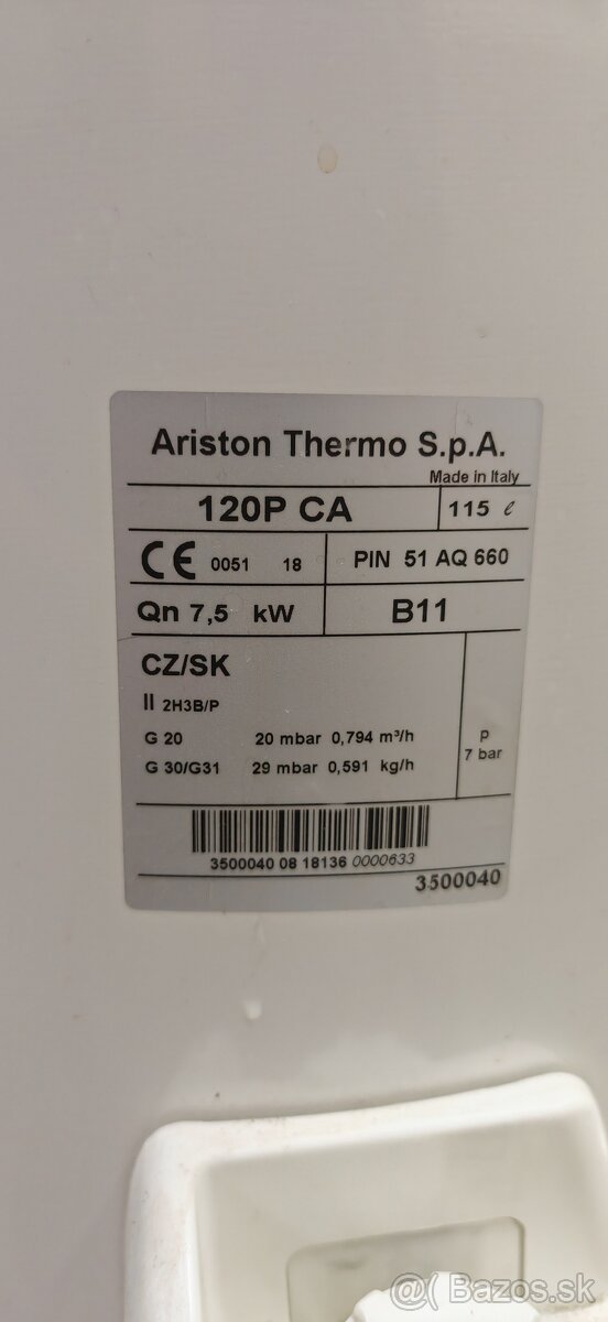 Ariston Thermo S. p. a 120P CA - 3