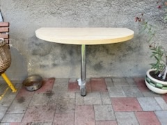 Polkruhový stôl na stenu - 3