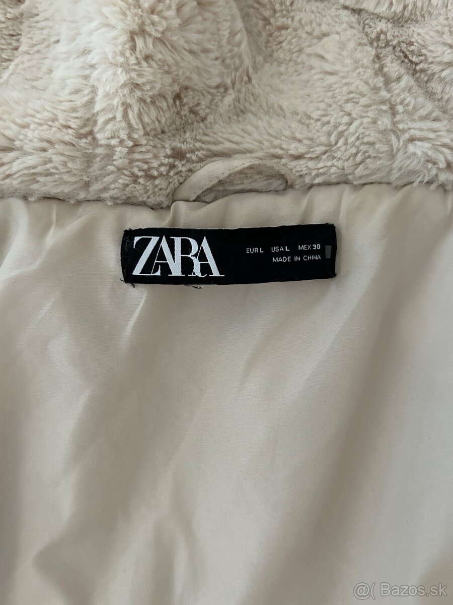 Dievcenska zimna bunda s kapucnou Zara, velkost L - 3