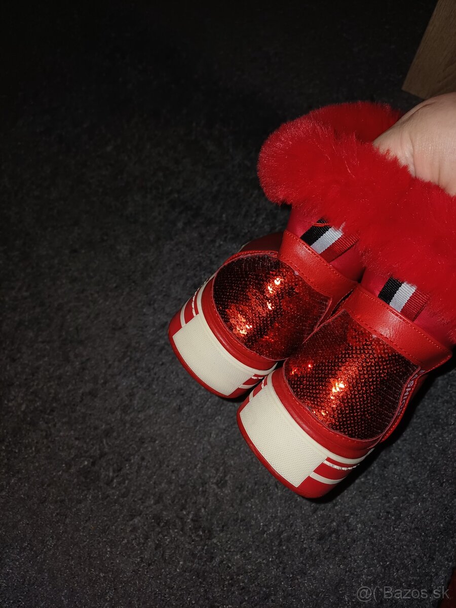 Červené oteplene tenisky 41 - 3