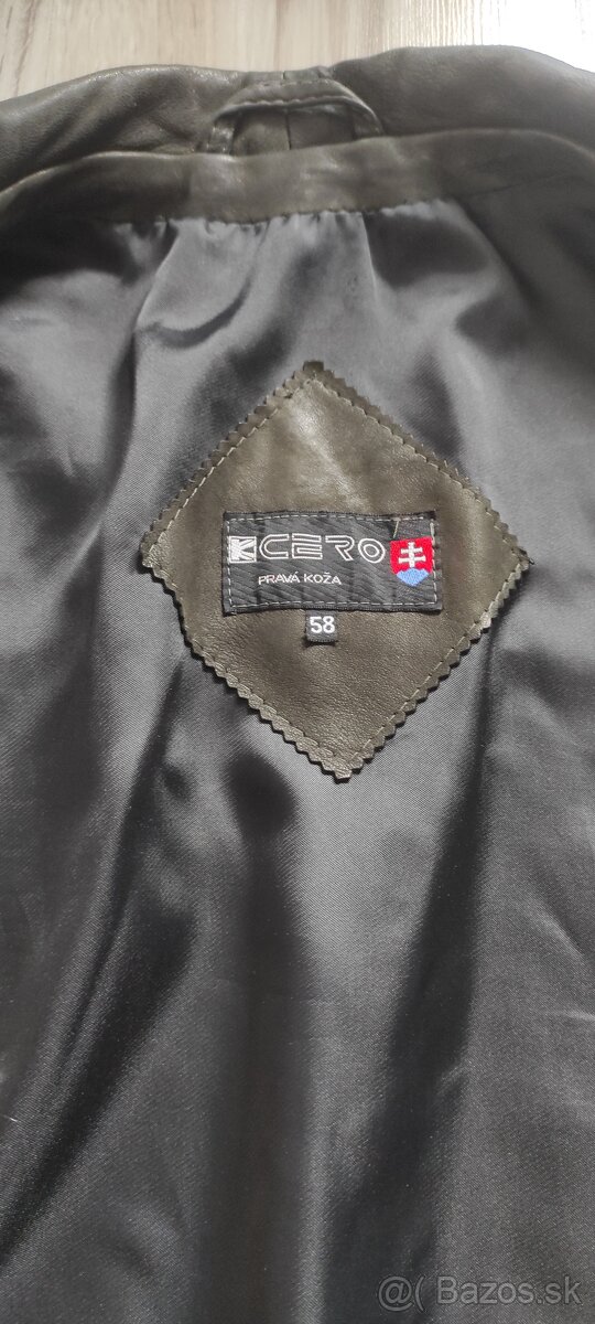 Pánska kožená bunda značky K-cero - 3