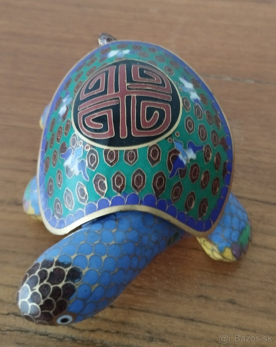 Malá kovová šperkovnica - korytnačka - 3