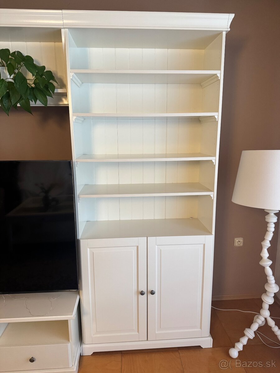 Obývacia stena biela, ikea - 3