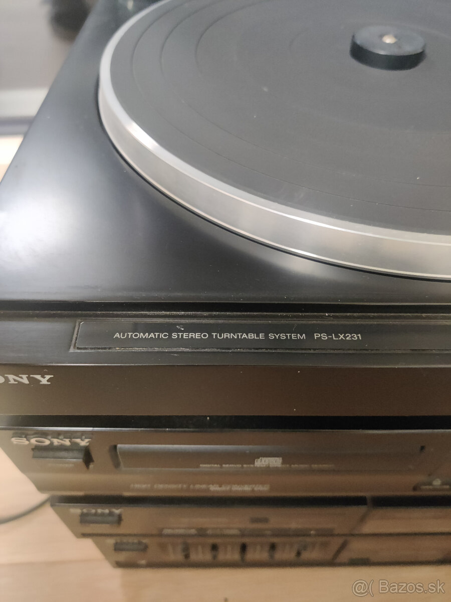 retro zostava Sony gramofon, zosilovac a tuner - 3