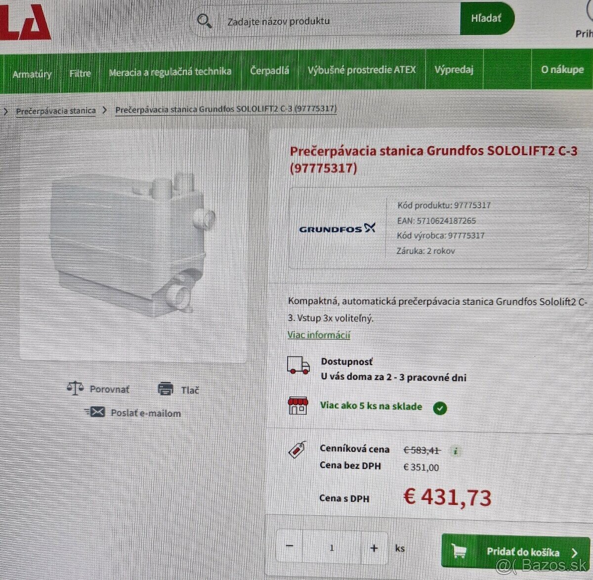 Prečerpávacia stanica na odpadovú vodu - 3