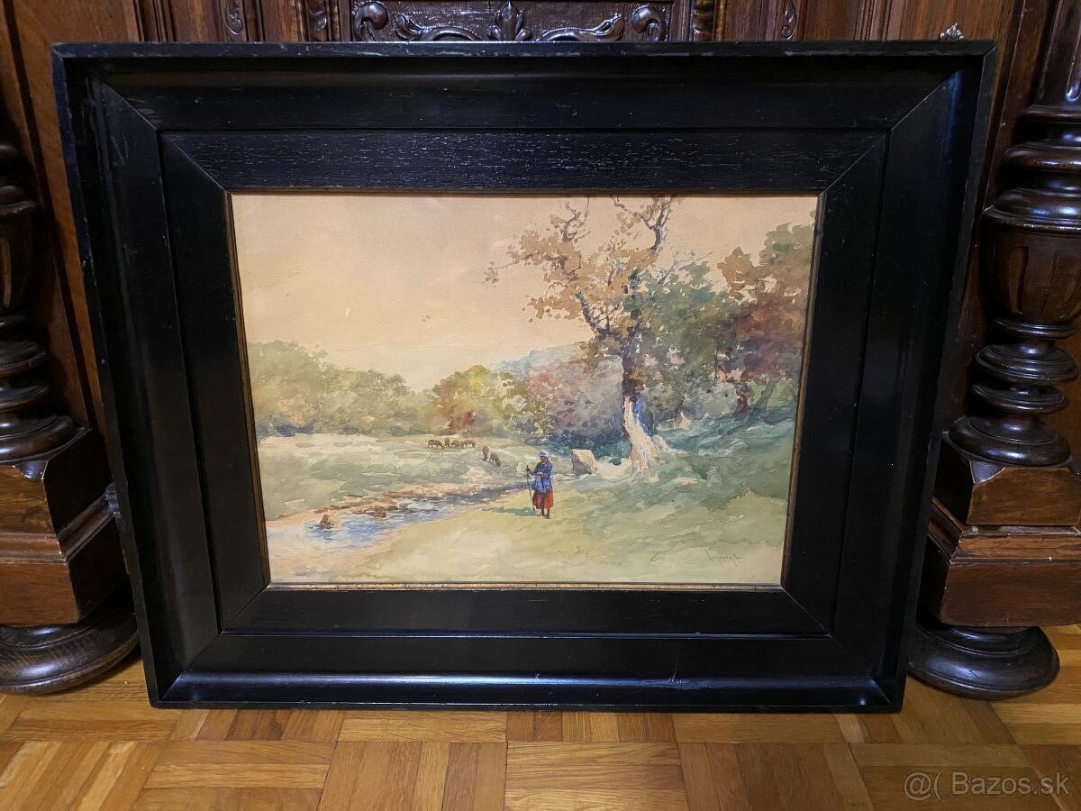 Akvarel-obraz na predaj od A.Neogrády - 3