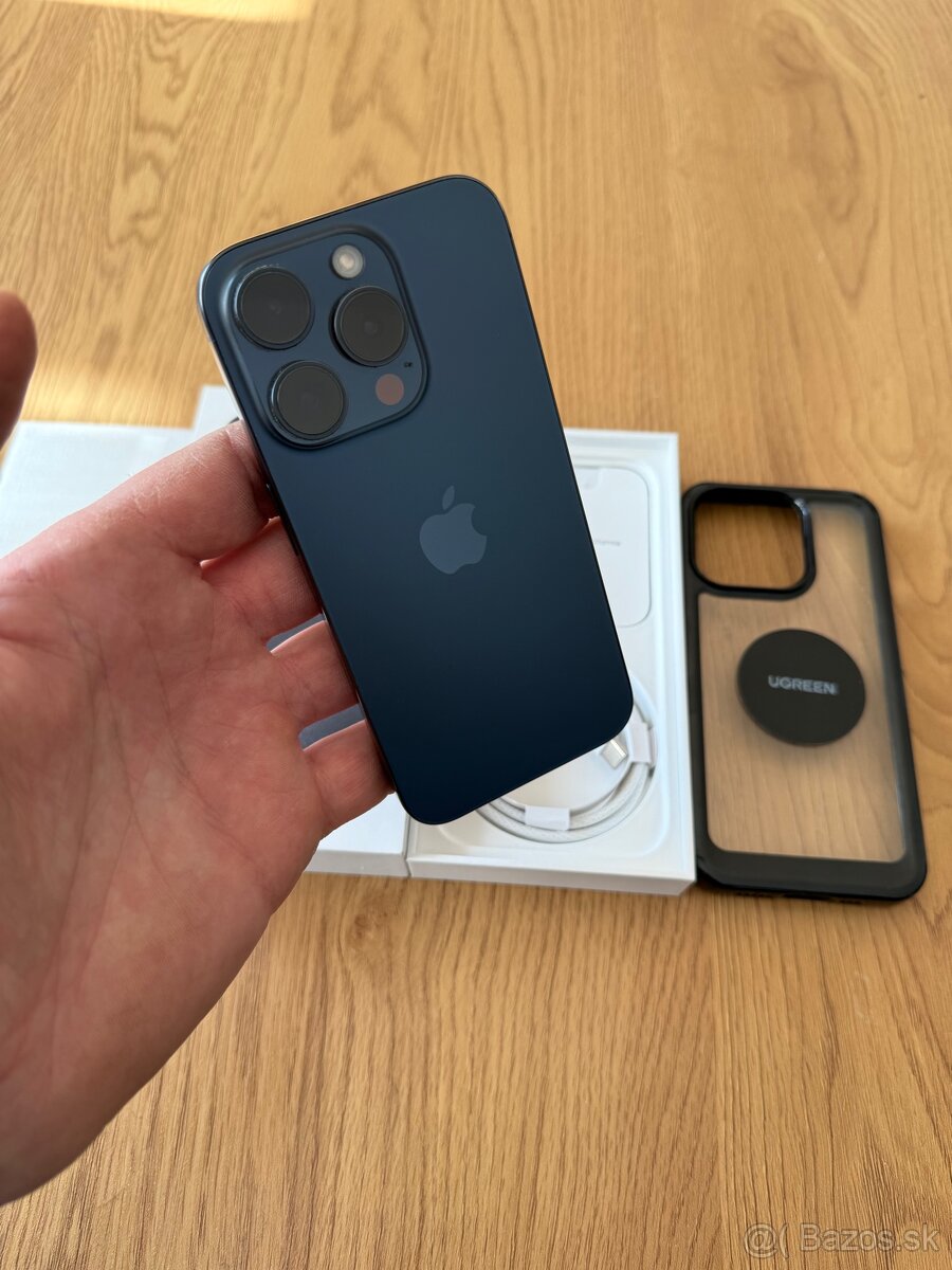 iPhone 15 Pro 256 gb Blue Titanium v záruke+príslušenstvo - 3