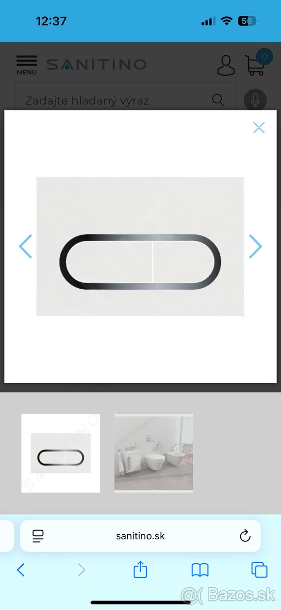 RAVAK WC tlačítko, Chrome - White - 3