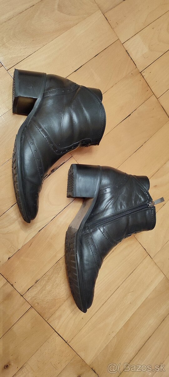 Čierne nízke čižmičky - 3