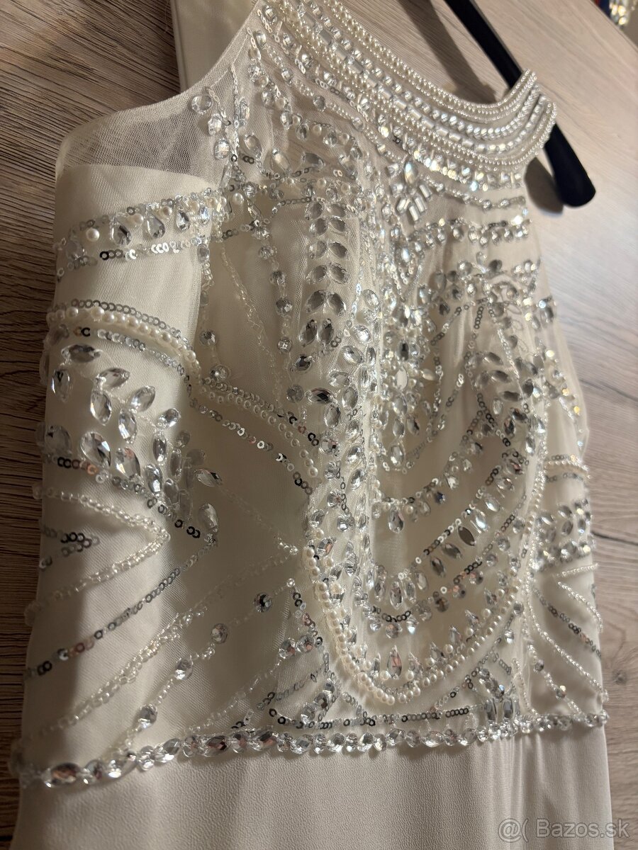 Biele slávnostné šaty - 3
