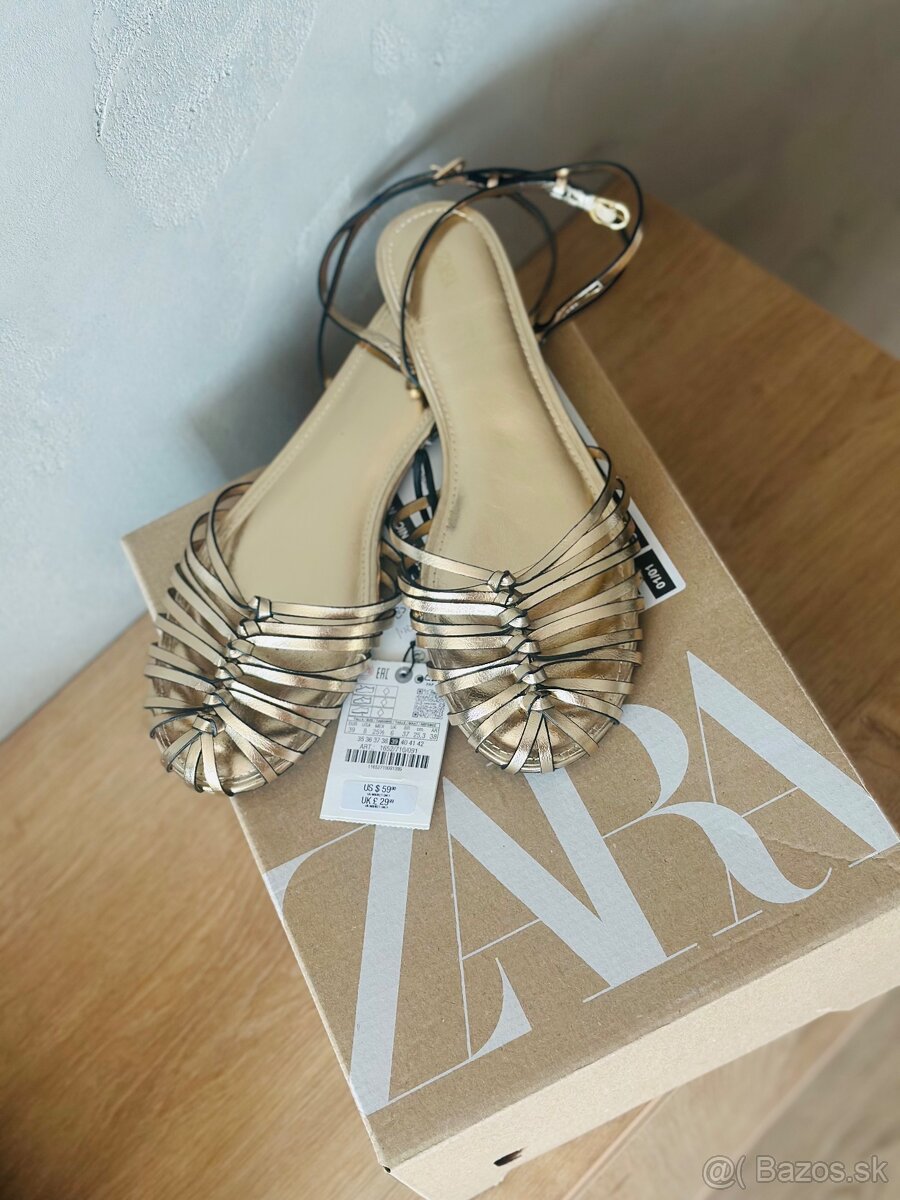 Zara zlate sandale - 3
